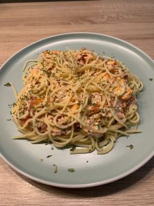 Baked Feta mit Nudeln