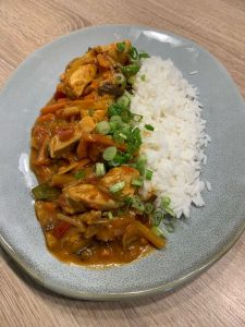 Reis mit Garam Masala Curry